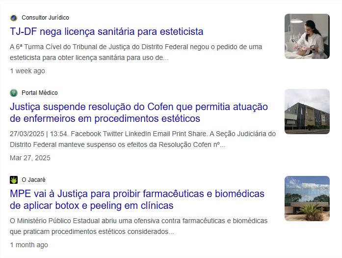 Notícias sobre clínicas estéticas